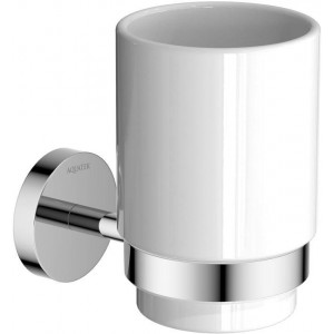 Стакан с держателем Aquatek БЕТТА хром AQ4604CR