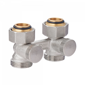 Узел нижнего подключения прямой H-образный MVI Premium 3/4 x 3/4 EK вентильный TR.410.0505 Узел нижнего подключения прямой H-образный MVI Premium 3/4 x 3/4 EK вентильный TR.410.0505