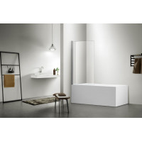 Шторка на ванну Aquanet Delta SBA 08015CH 800x1500 мм поворотная хром AQ DEL SBA 08015CH