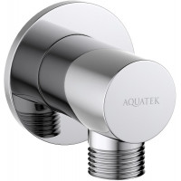 Шланговое подсоединение Aquatek хром AQ2456CR