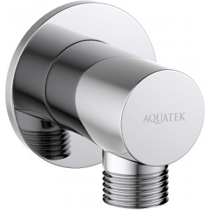 Шланговое подсоединение Aquatek хром AQ2456CR