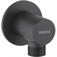 Шланговое подсоединение Aquatek матовый черный AQ2456MB