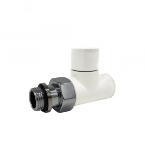 Клапан запорный SR Rubinetterie Tondera Light прямой 1/2 белый 0779-1500VC0A