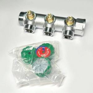 Коллектор регулирующий FAR 3 выхода 1 x 3/4 HP-BP Евроконус 45 мм 414C4330
