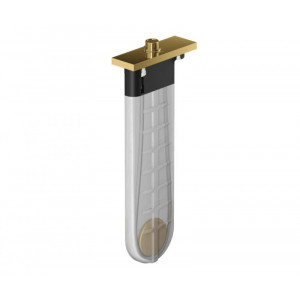 Внешняя часть Hansgrohe sBox Square с прямоугольной розеткой золотой глянец 28010990 Внешняя часть Hansgrohe sBox Square с прямоугольной розеткой золотой глянец 28010990