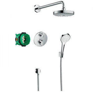 Душевая система Hansgrohe Croma S 180 Showerpipe с термостатом хром 27295000