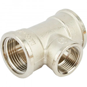 Тройник STOUT ВВ переходной 1x3/4x1 никелированный SFT-0022-001341