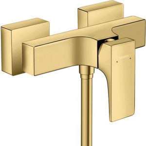 Смеситель для душа Hansgrohe Metropol однорычажный внешний монтаж полированное золото 32560990