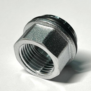 Переходник резьбовой General Fittings 3/4 x 1/2 НВ хромированный с O-Ring 634C3201 Переходник резьбовой General Fittings 3/4 x 1/2 НВ хромированный с O-Ring 634C3201