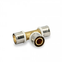 Тройник пресс равнопроходной General Fittings 26х26х26 мм 706G8881