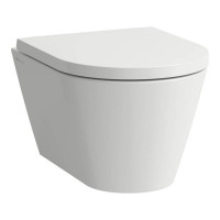 Унитаз подвесной Laufen Kartell 49x37x28.5 см укороченный безободковый белый 8.2033.3.000.000.1