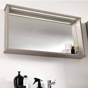 Зеркало EBAN Mina 115x12x54 см с полкой и LED-подсветкой pergamon FCRMN115-PG Зеркало EBAN Mina 115x12x54 см с полкой и LED-подсветкой pergamon FCRMN115-PG