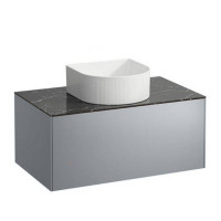 Тумба под раковину Laufen Sonar 77.5х45.5х34 см титан/черный мрамор 4.0541.1.034.142.1