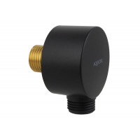 Шланговое подсоединение Aquatek матовый черный AQ2454MB
