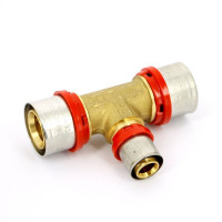 Тройник пресс Tiemme 32х20х32 мм 1650055