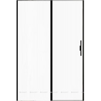 Душевая дверь Allen Brau Priority 1400 мм стекло Optiwhite черный брашированный алюминий 3.31036.BBA