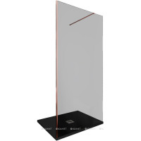 Душевая перегородка Allen Brau INFINITY 1 Walk-in 1000 мм тонир. медь браш 3.21018.60.T