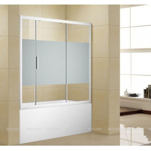 Шторка для ванны Aquanet Practic 1600 мм хром стекло полоска 6 мм AE10-B-160H150U-CP Шторка для ванны Aquanet Practic 1600 мм хром стекло полоска 6 мм AE10-B-160H150U-CP