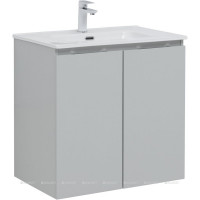 Тумба под раковину Aquanet Алвита New 70 подвесная 2 двери серый 00303903