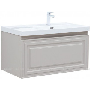 Тумба с раковиной Aquanet Агата 90 R 1 ящик бежевый 00365935 Тумба с раковиной Aquanet Агата 90 R 1 ящик бежевый 00365935