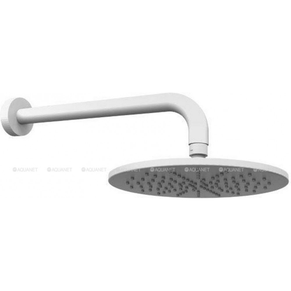 Верхний душ с кронштейном Paffoni Master 225 мм белый матовый ZSOF074BO/ZSOF034BO