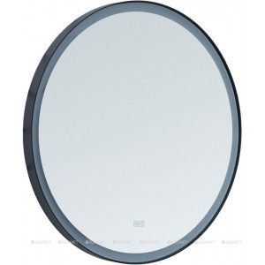 Зеркало Aquanet Тренд D 700 с LED подсветкой черный 00316694