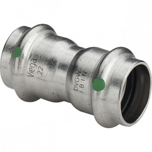Муфта Viega Sanpress Inox нержавеющая сталь 15 мм 436155