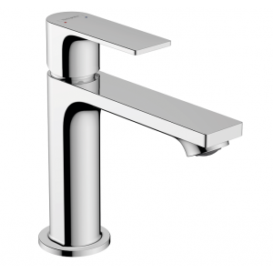 Смеситель для раковины Hansgrohe Rebris E 80 со сливным гарнитуром Push-Open 72557000 Смеситель для раковины Hansgrohe Rebris E 80 со сливным гарнитуром Push-Open 72557000