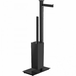 Стойка напольная с держателем бумаги и ершиком Colombo Design Units DX B9107D.NM Стойка напольная с держателем бумаги и ершиком Colombo Design Units DX B9107D.NM