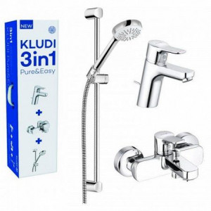 Набор для ванны 3 в 1 KLUDI PureEasy 376850565 Набор для ванны 3 в 1 KLUDI PureEasy 376850565
