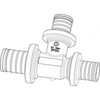 Тройник редукционный аксиальный ELSEN Monolit 20x16x20 мм PPSU EFA31.201620P