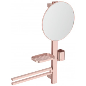 Комплект аксессуаров Ideal Standard ALU+ Beauty Bar S H=700 мм зеркало Ø 320 мм BD588RO