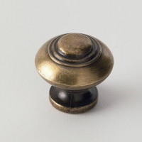 Ручка-кнопка мебельная EBAN Wrought Bronze бронза состаренная FAC12PO