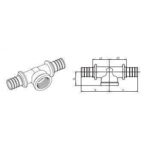 Тройник REHAU RAUPEX/RAUTHERMEX SDR 11 40-Rp 1/2-40 LX 11690731001 Тройник REHAU RAUPEX/RAUTHERMEX SDR 11 40-Rp 1/2-40 LX 11690731001