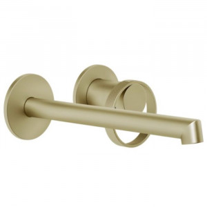 Смеситель для раковины настенный Gessi Anello Brushed Brass PVD 63383#727 Смеситель для раковины настенный Gessi Anello Brushed Brass PVD 63383#727