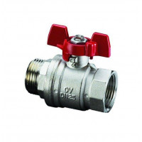 Кран шаровой Oventrop Optibal DN 15 1/2 НВ PN 16 ручка-бабочка 1076304
