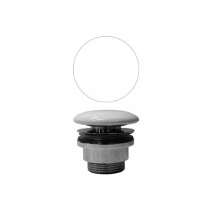 Донный клапан клик-клак GSI PCS11 для раковин и биде с переливом белый глянцевый PCS11 Донный клапан клик-клак GSI PCS11 для раковин и биде с переливом белый глянцевый PCS11