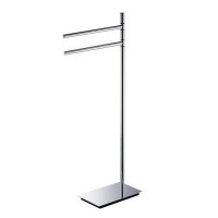 Стойка с полотенцедержателем Colombo Design Square 80.4 см PVD сталь B9901.HPS1