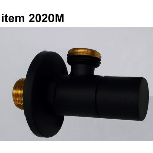 Кран угловой 1/2 x 3/8 Reitano 2020M Matt Black 2020MMB Кран угловой 1/2 x 3/8 Reitano 2020M Matt Black 2020MMB