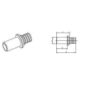 Переход REHAU RAUTHERMEX/RAUPEX 25x2.3 - 26.9x2.3 мм 12671611001 Переход REHAU RAUTHERMEX/RAUPEX 25x2.3 - 26.9x2.3 мм 12671611001
