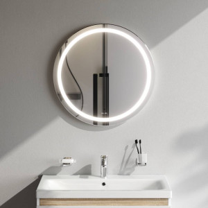 Зеркало круглое AM.PM X-Joy 65 см с LED-подсветкой и ИК-сенсором M85AMOX0651WG