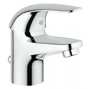 Смеситель для раковины GROHE Euroeco с донным клапаном хром 23262000 Смеситель для раковины GROHE Euroeco с донным клапаном хром 23262000