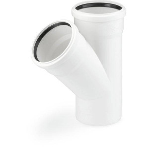Тройник Rehau RAUPIANO PLUS 45° 125/125 мм 11205841001 Тройник Rehau RAUPIANO PLUS 45° 125/125 мм 11205841001