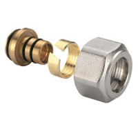 Концовка для металлопластиковых и PEX труб Gekon 16х2 мм 3/4 Евроконус GK 71602