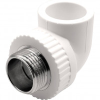 Угольник комбинированный PP-R THERMOLIGHT 32x1 НР белый 1620679