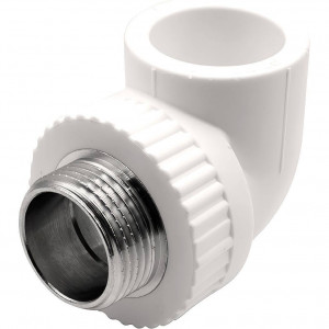 Угольник комбинированный PP-R THERMOLIGHT 32x1 НР белый 1620679 Угольник комбинированный PP-R THERMOLIGHT 32x1 НР белый 1620679