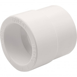 Муфта переходная PP-R THERMOLIGHT НР-ВР 50/40 мм белая НС-1620564 Муфта переходная PP-R THERMOLIGHT НР-ВР 50/40 мм белая НС-1620564