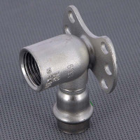 Водорозетка пресс Viega Sanpress Inox из нержавеющей стали 15х1/2 ВР 437244