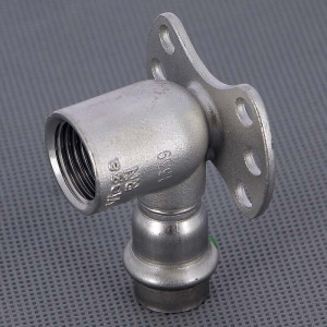 Водорозетка пресс Viega Sanpress Inox из нержавеющей стали 15х1/2 ВР 437244