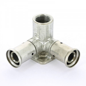 Водорозетка пресс-В проходная Henco 20x1/2x20 3P-200420
